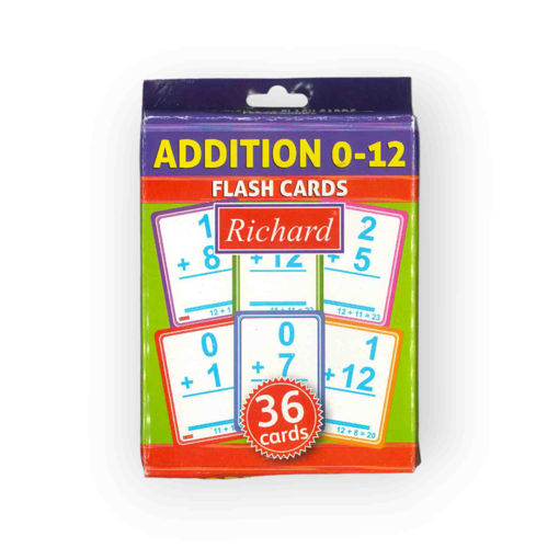 Picture of ADDITION 0-12 FLASH CARDS 36 PACK